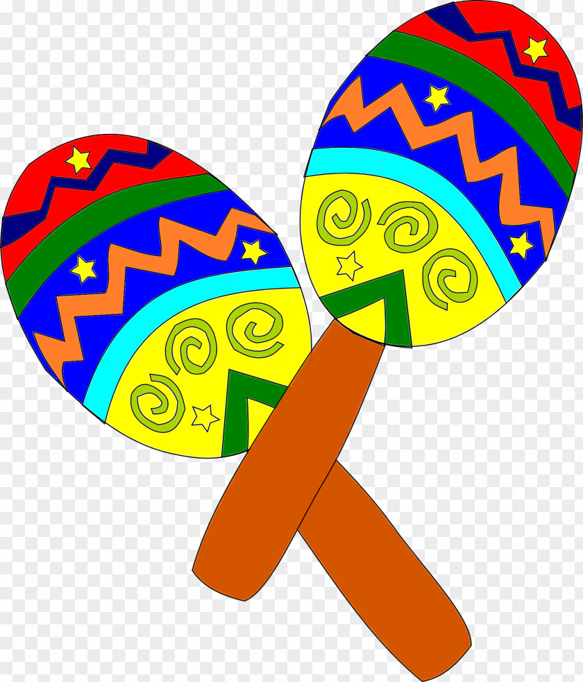 Colorful Table Tennis Racket Maraca Musical Instrument Clip Art PNG