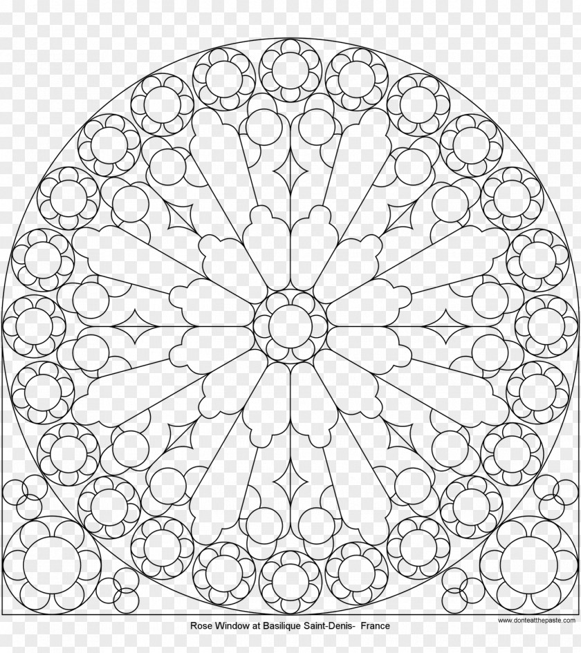 Glass Pattern Rose Window Stained Drawing Islamic Geometric Patterns PNG
