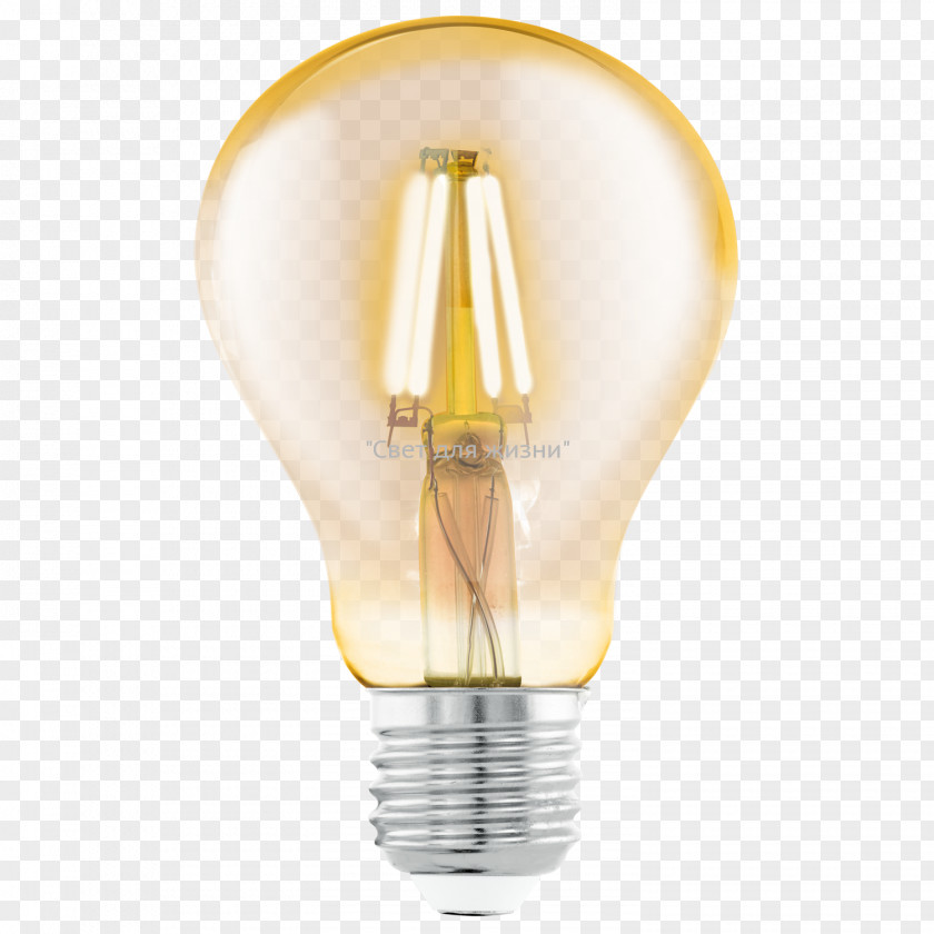 LED Incandescent Light Bulb Lamp Edison Screw Lighting PNG