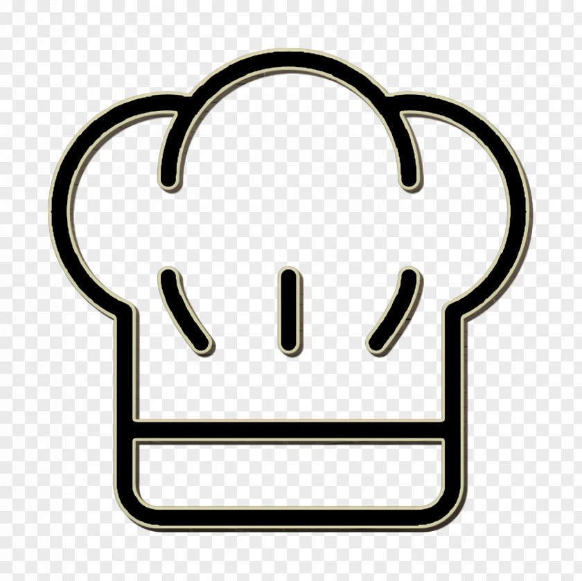 Line Art Kitchen Icon Chef PNG