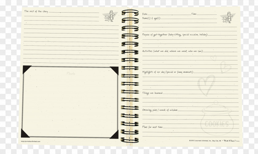 Notebook Ruled Paper Exercise Book Cover PNG