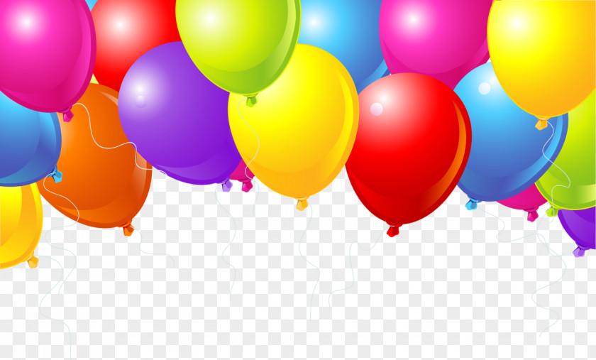 Colorful Balloons Happy Birthday To You Convite Carte Danniversaire Balloon PNG