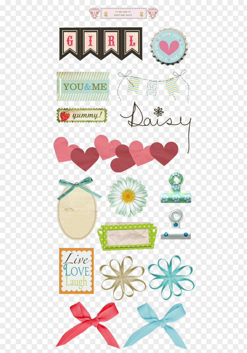 Compositae Paper Clip Art Sticker Echo Park Chipboard This & That Graceful Layered Illustration PNG