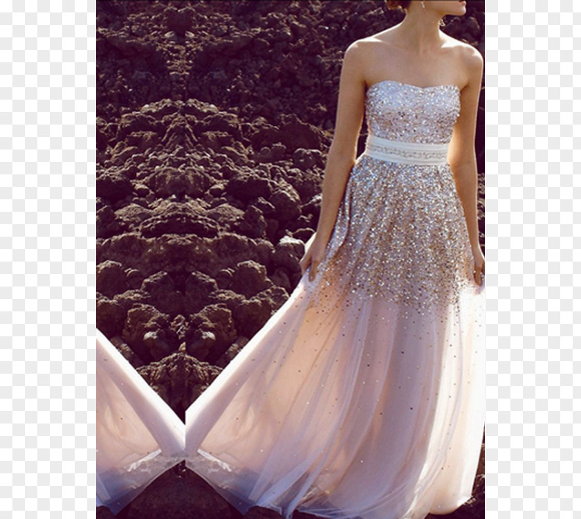 Dress Evening Gown Wedding Prom Bride PNG