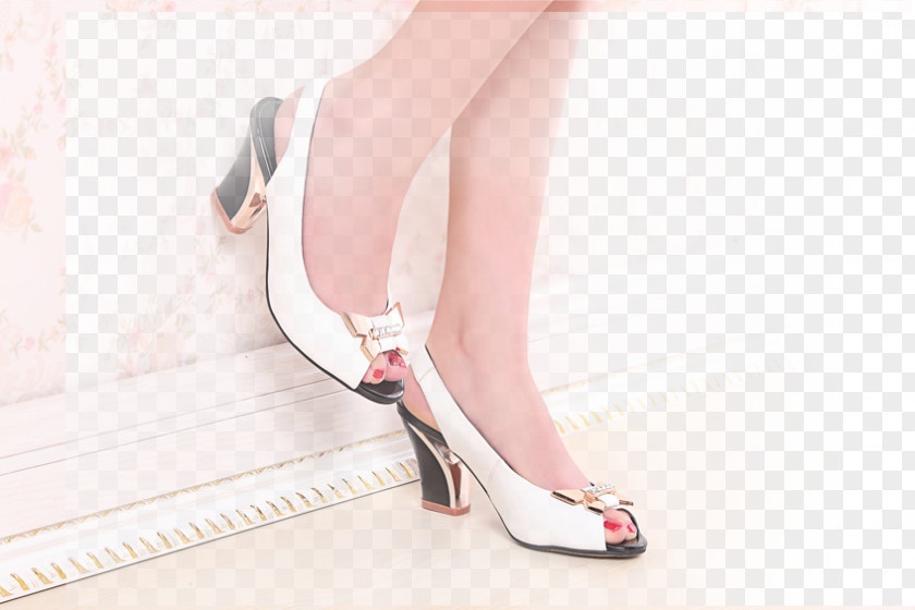 HD Women Fashion New Poster Shoe Tmall Taobao High-heeled Footwear PNG