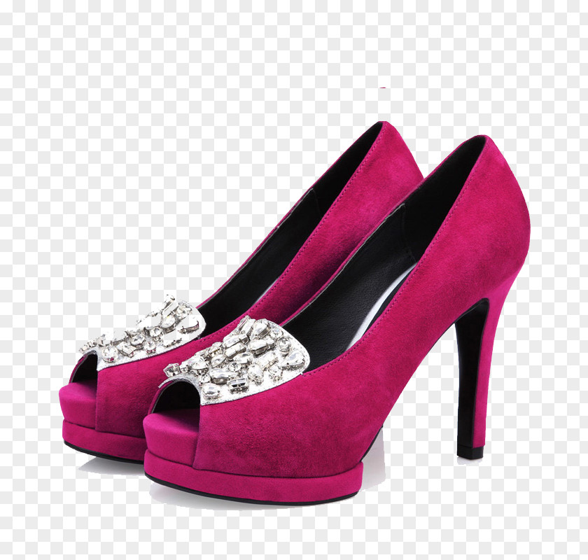 Pink High Heels Shoe Designer High-heeled Footwear PNG