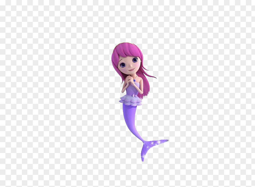 A Purple Mermaid PNG