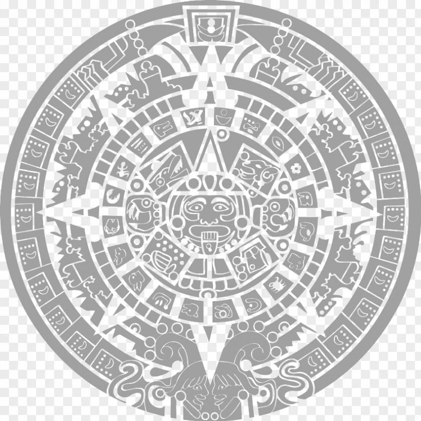 Aztec Calendar Stone Maya Civilization Mesoamerica PNG