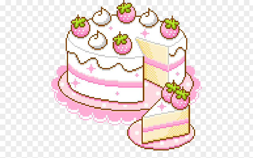 Cake Birthday Strawberry Cream Shortcake PNG
