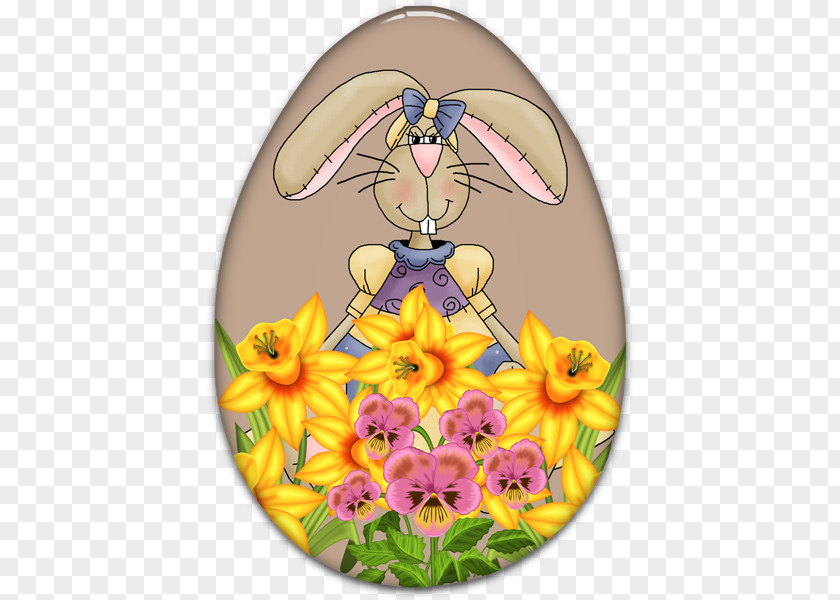 Egg Tube Easter Bunny Rabbit Insect Character PNG