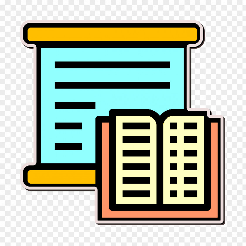 Studying Icon Lesson Book And Learning PNG
