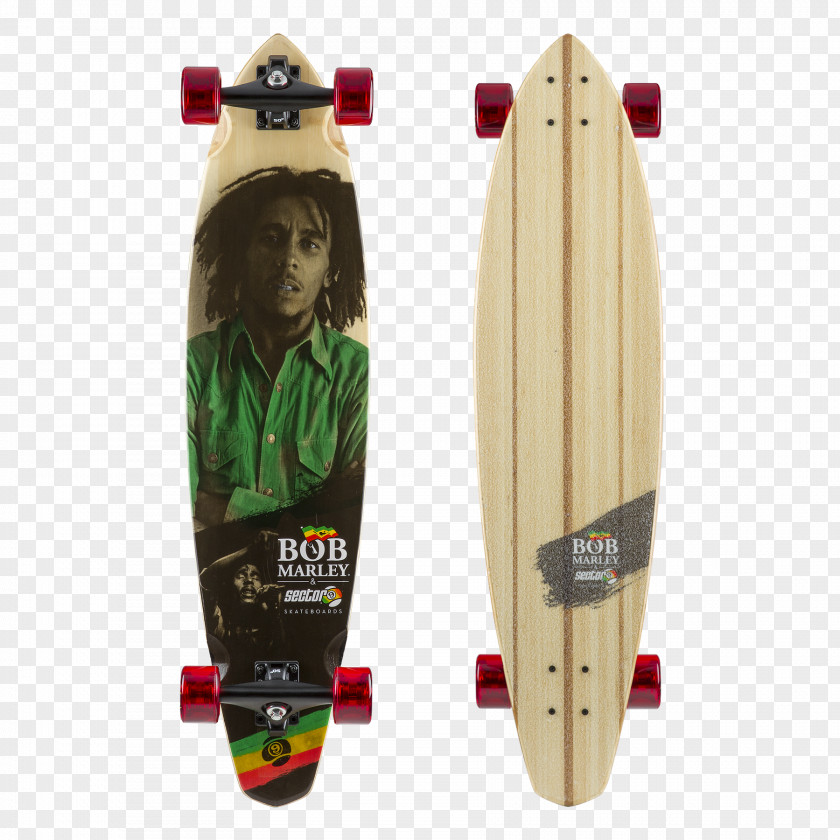 Bob Marley Sector 9 Longboarding Skateboarding PNG