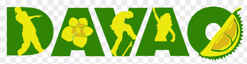 Design Logo Davao Brand Green PNG