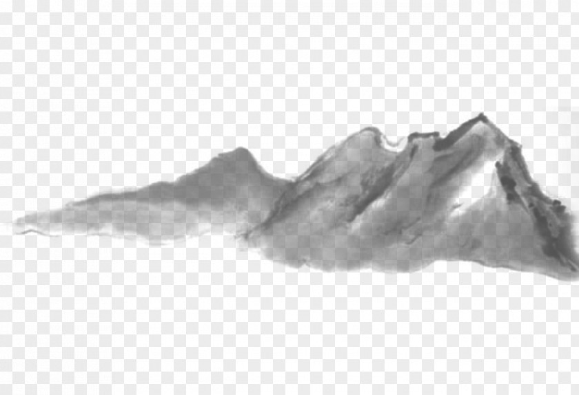 Mountains Ink Wash Painting Shan Shui Download PNG