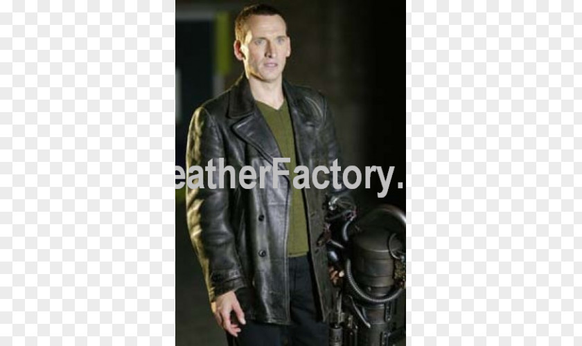 Real Leather Christopher Eccleston Ninth Doctor Who Rose Tyler PNG