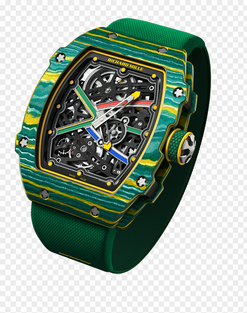 Richard Mille Watch Chronograph Tourbillon Strap PNG