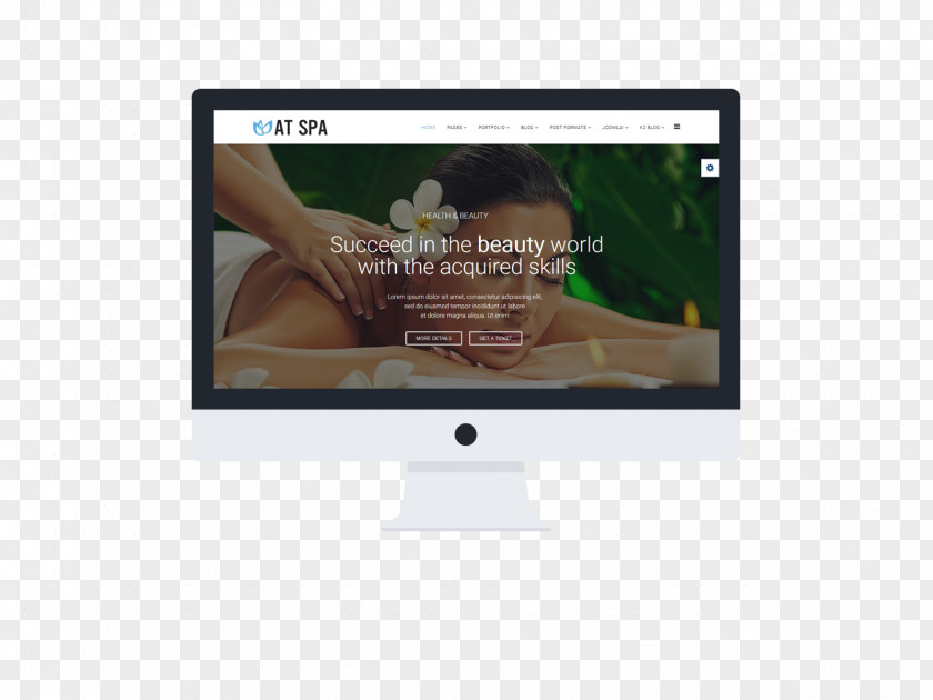 Spa Theme Responsive Web Design Template Beauty Parlour Joomla PNG