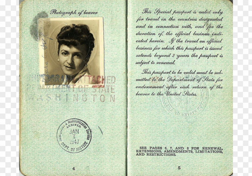 Austrian Passport Identity Document Frank Olson PNG
