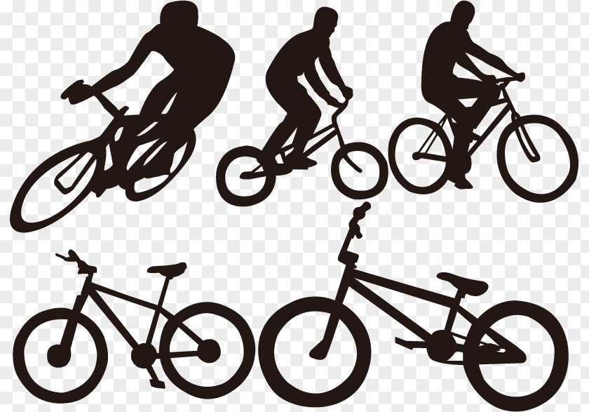 Cycling And Bike Silhouette Bicycle PNG