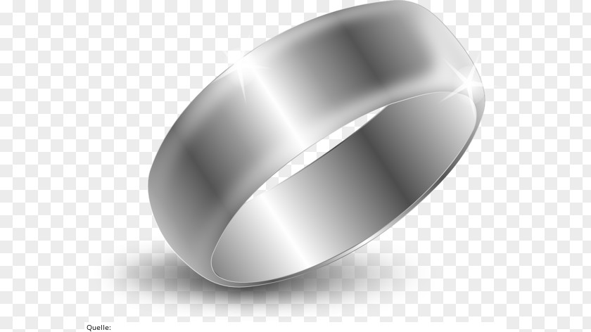 Luminous Ring Wedding Silver Material PNG