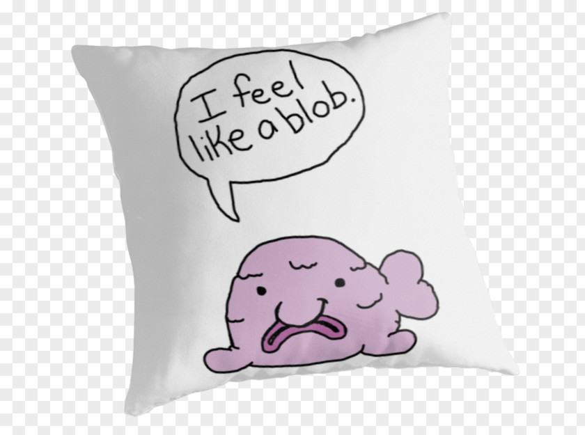 Pillow Cushion Throw Pillows Blobfish Chair PNG