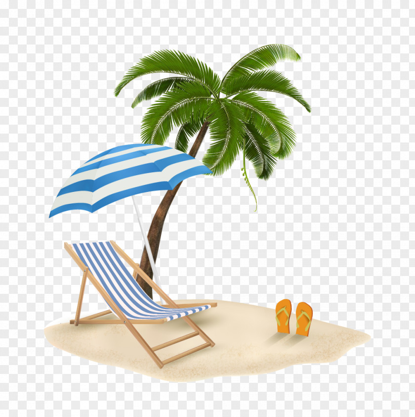 Beach Chairs Coconut Trees PNG chairs coconut trees clipart PNG