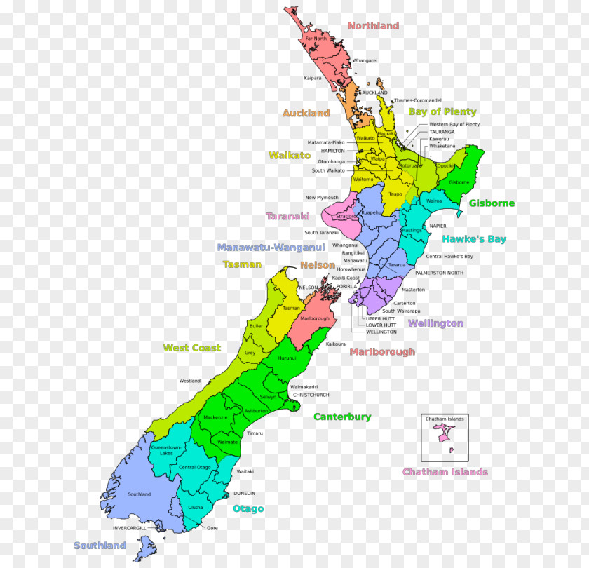 Canterbury Of New Zealand Districts Taupo District Westland Region PNG