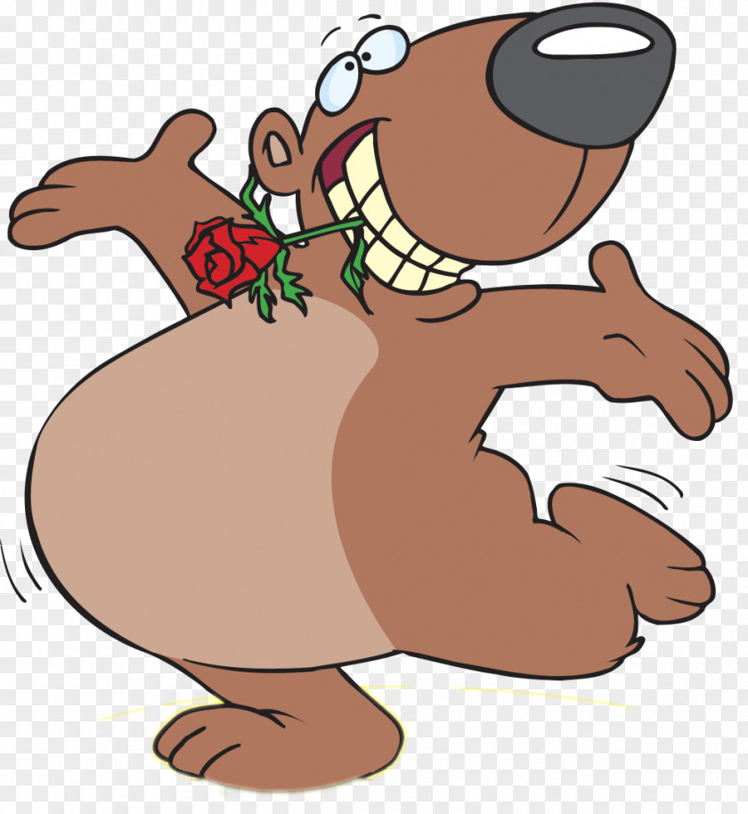 Little Brown Bear Tame Cartoon Animation Clip Art PNG