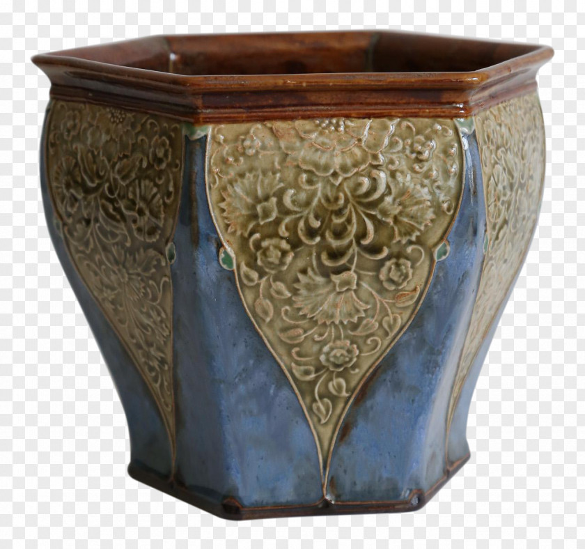 Royal Doulton Chairish Ceramic Vase Art Nouveau Jardiniere PNG