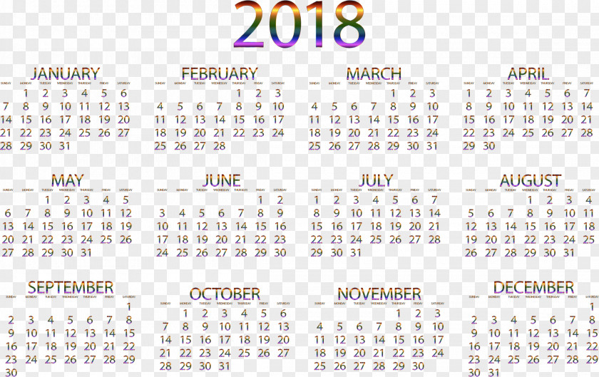 Calendar 2018 South Africa Date New Year School Holiday PNG
