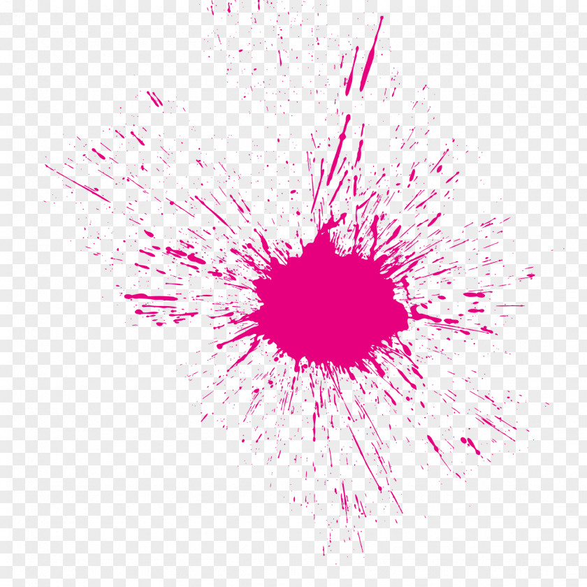 Paint Splash Purple Pink Orange Magenta PNG