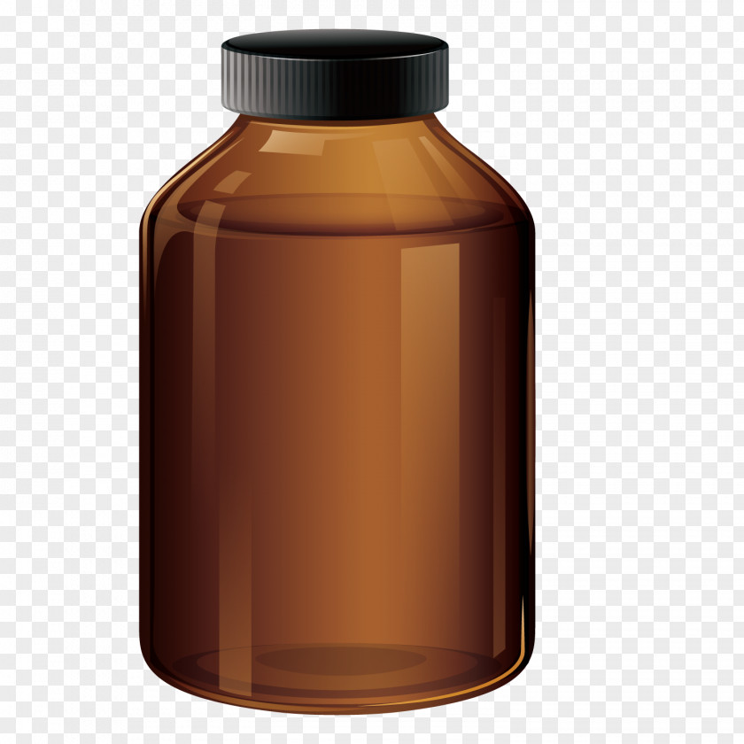 Vector Glass Bottle Pharmacy PNG