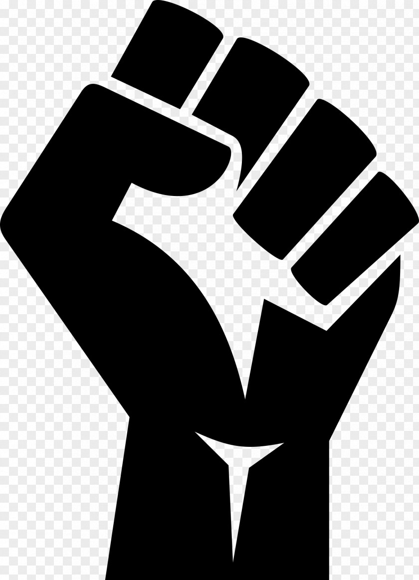 Fist Of Hard Work Raised Black Power T-shirt Clip Art PNG