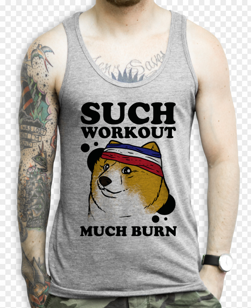 Gym Wear T-shirt Clothing Top Doge PNG