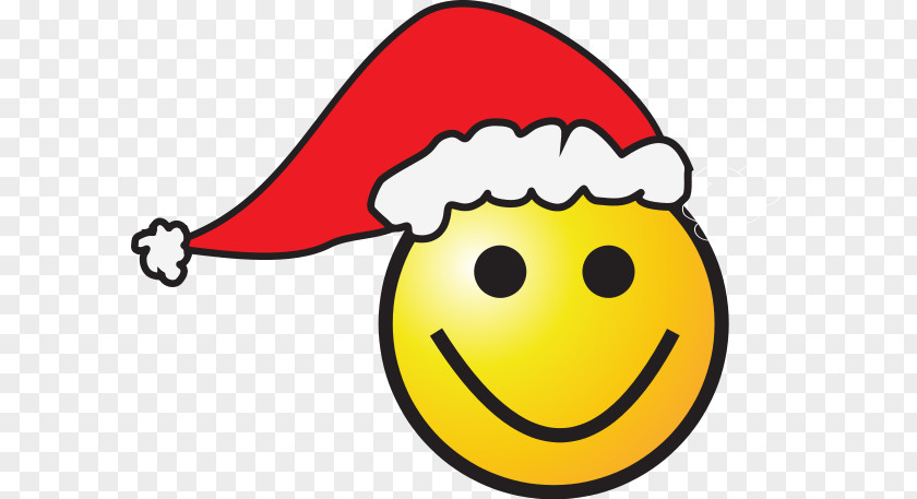 Santa Smiley Cliparts Claus Emoticon Clip Art PNG