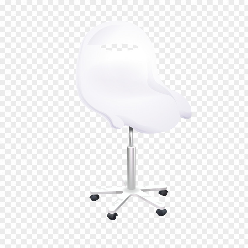 White Chair Office Table Plastic PNG