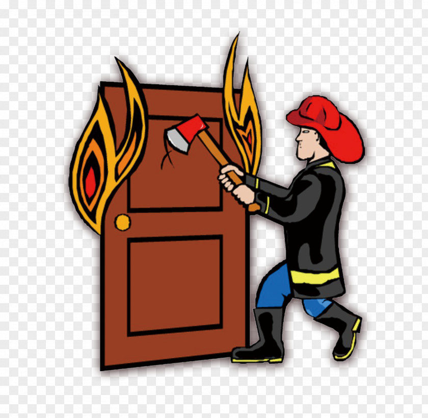 Cartoon Fire Firefighter Clip Art PNG