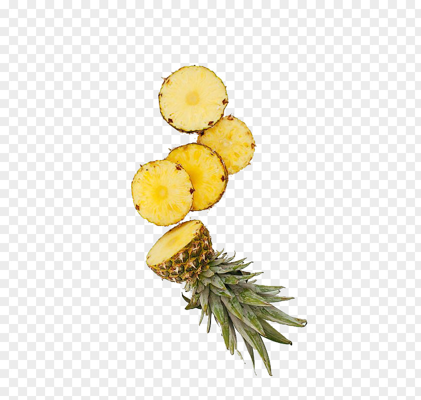 Fresh Pineapple Slices Juice Food Fruit PNG
