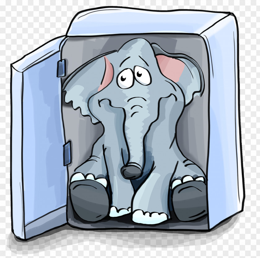 Refrigerator Elephantidae Wine Cooler Clip Art PNG