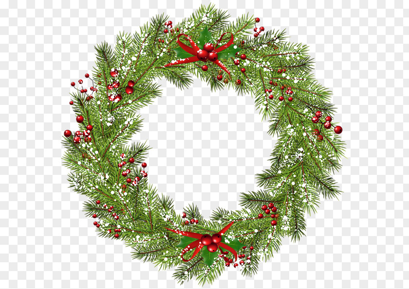 Blue Wreath Christmas Ornament Clip Art PNG
