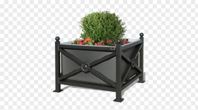 Box Street Furniture Bench Steel Perforated Metal PNG