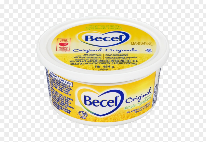 Milk Cream Margarine Becel Flavor PNG