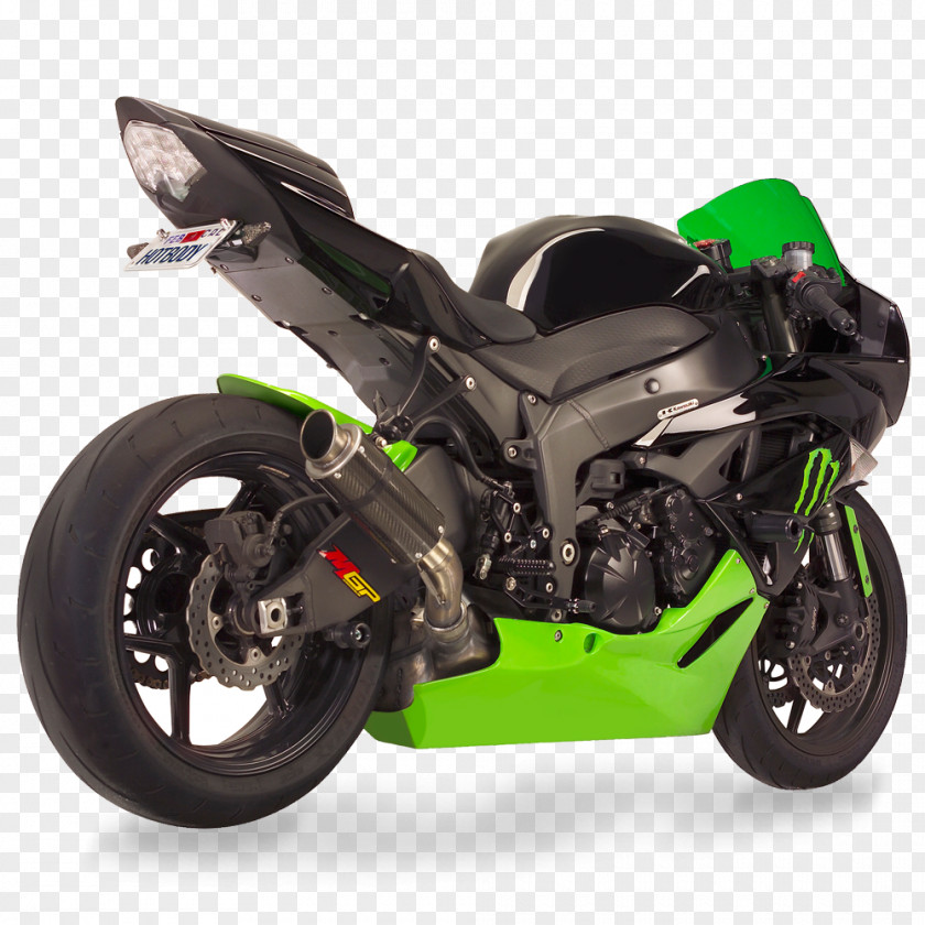 Motor Exhaust System Kawasaki Ninja ZX-14 ZX-6R Motorcycle PNG