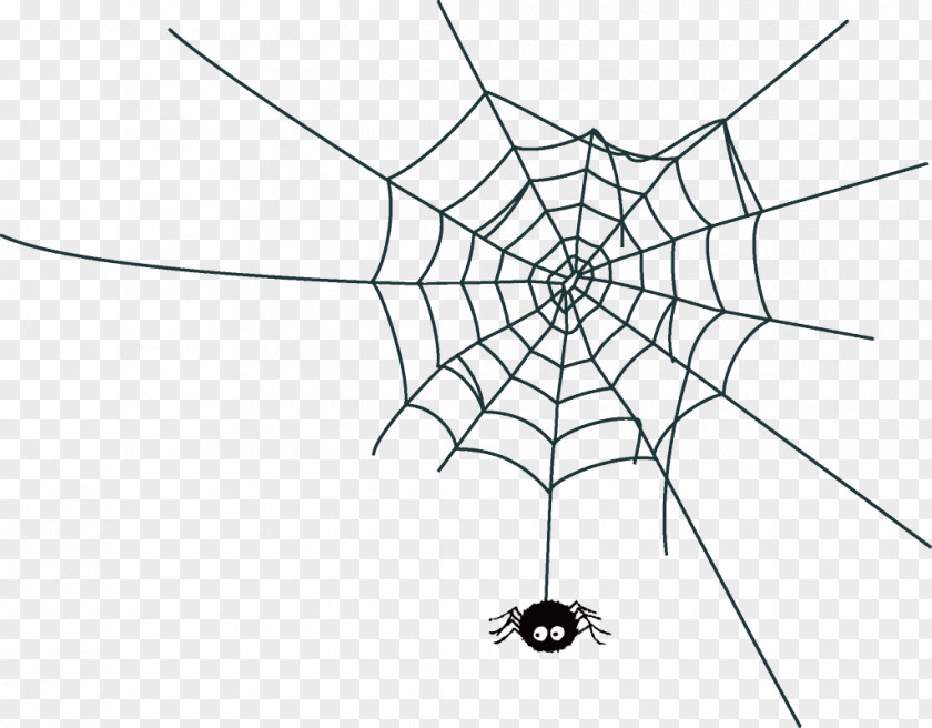Net Line Art Spider Web Halloween PNG