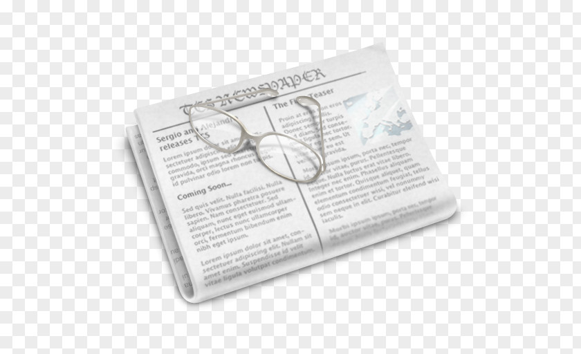 Newspaper Text Material Paper PNG