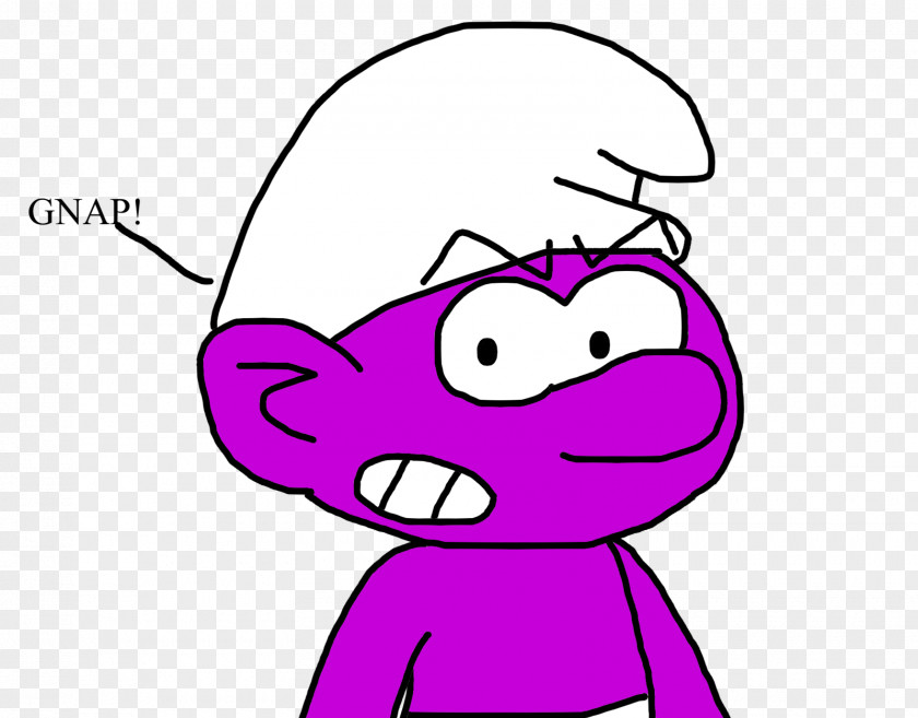 Purple The Smurfs Line Art Magenta PNG