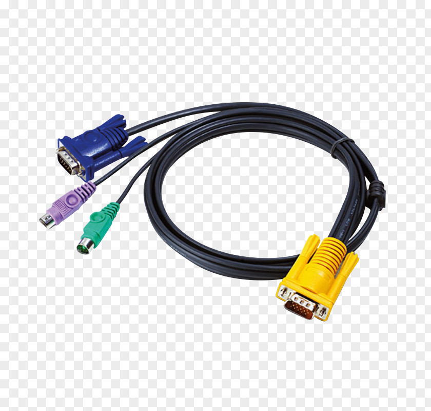 Computer PlayStation 2 KVM Switches PS/2 Port VGA Connector Electrical Cable PNG