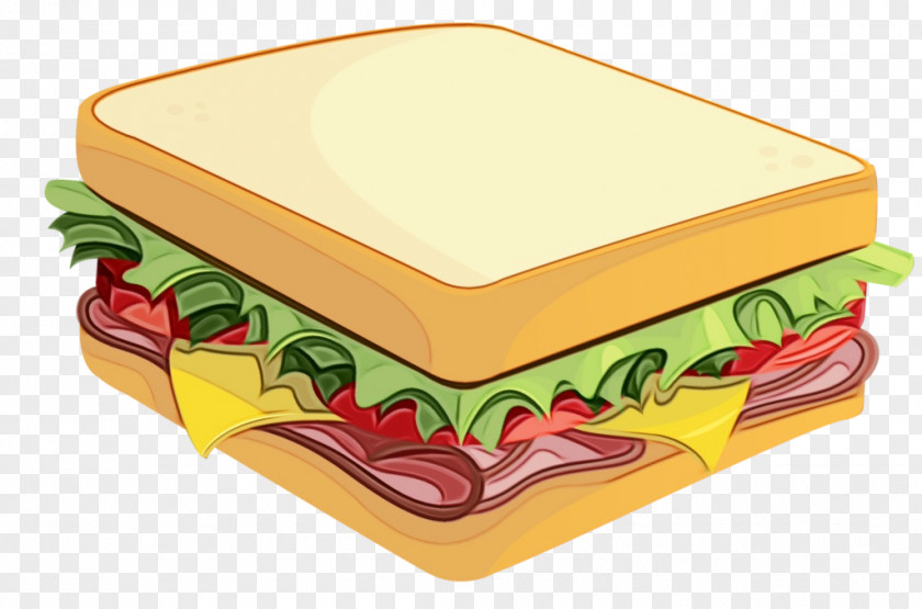Fast Food Cheeseburger Watercolor Background PNG