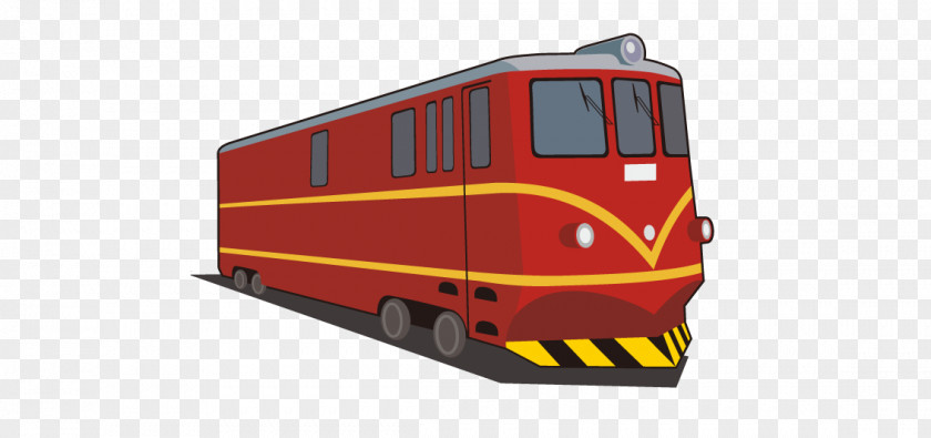Hand-painted Train Elements Rail Transport Clip Art PNG