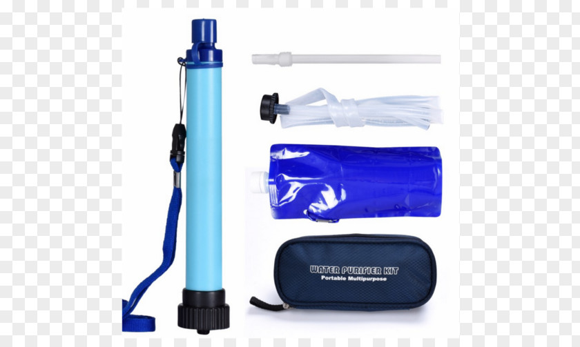 Survival Camp Ilustration Water Filter Activated Carbon Filtering Purification PNG